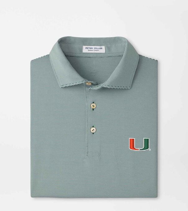 Miami Jubilee Stripe Performance Polo