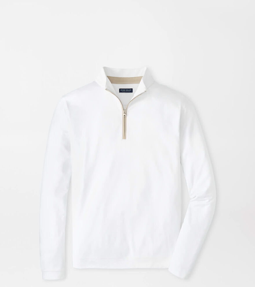 Albatross Cotton-Blend Piqu&eacute; Quarter-Zip