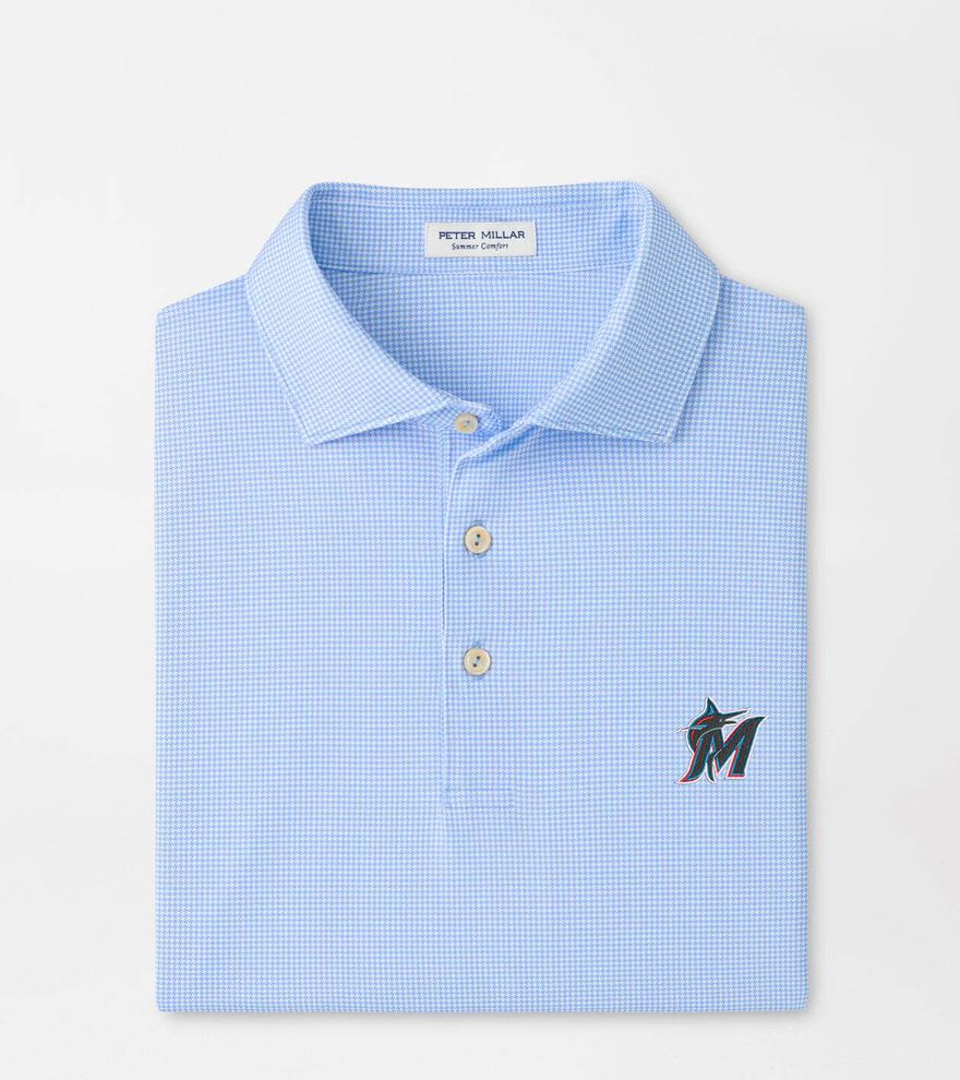 Miami Marlins Border Performance Jersey Polo image number 1