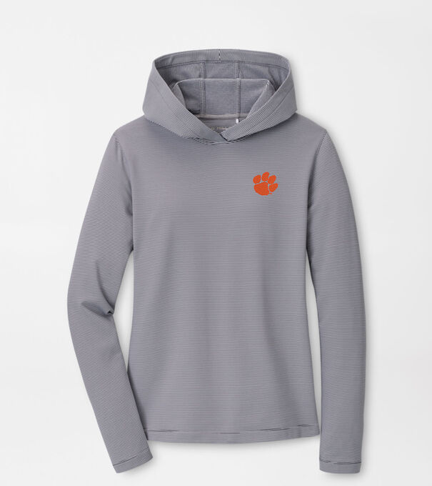 Clemson Women's Pine Sugar Stripe Performance Hoodie