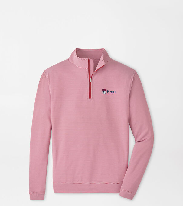 UPenn Perth Sugar Stripe Performance Quarter-Zip