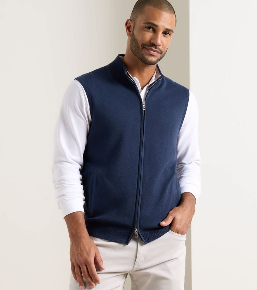 Coolspun Lite Full-Zip Sweater Vest - Alternate Image 1