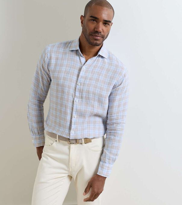 Milo Linen Sport Shirt - Alternate Image 1
