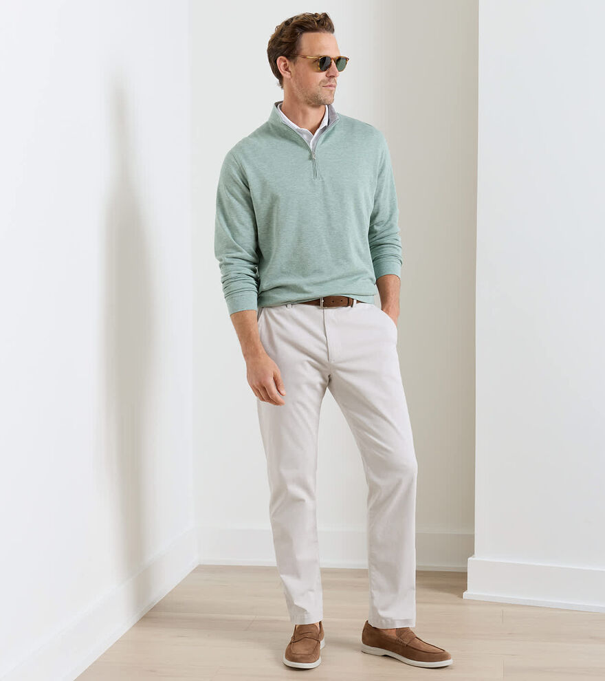 Signature Sateen Flat Front Trouser image number 2