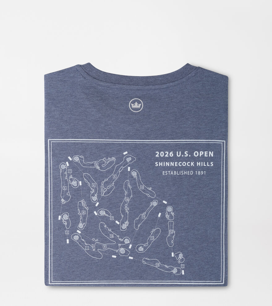 126th U.S. Open Course Map Long Sleeve T-Shirt image number 1