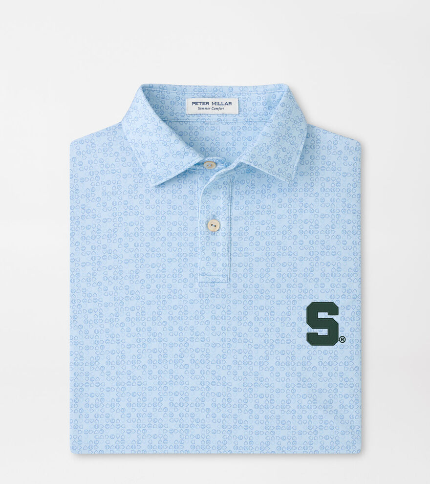 Michigan State Bases Loaded Youth Performance Jersey Polo image number 1