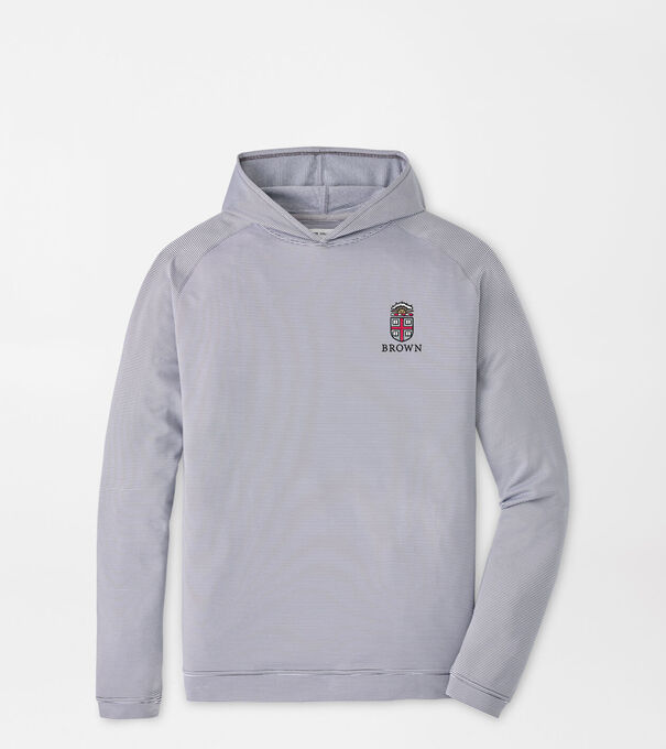 Brown University Pine Sugar Stripe Performance Hoodie