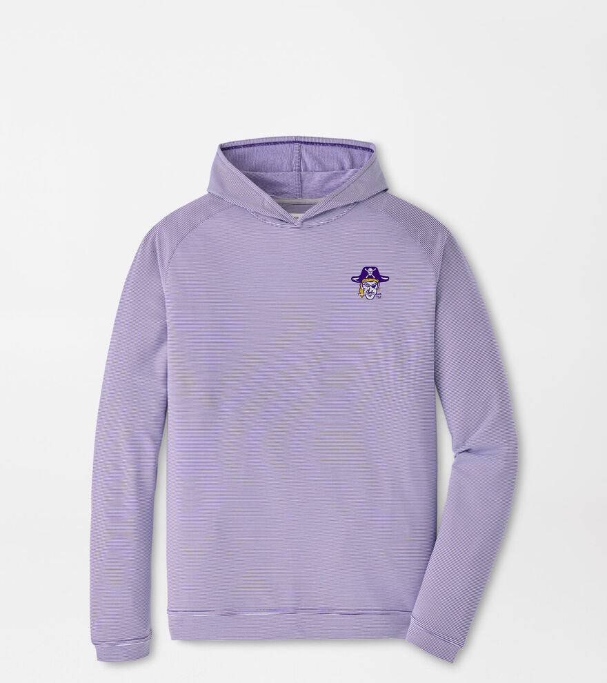 East Carolina University Vault Pine Sugar Stripe Performance Hoodie image number 1