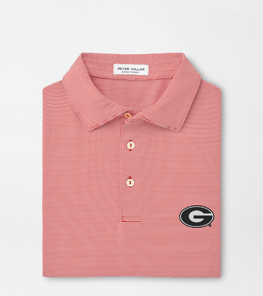 Georgia Jubilee Stripe Performance Polo image number 1