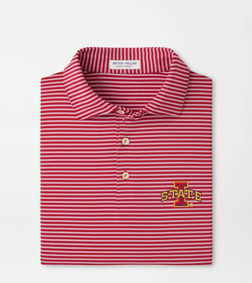Iowa State Tiebreaker Performance Jersey Stripe Polo