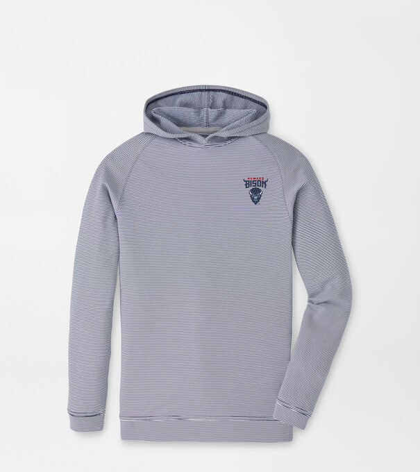 Howard University Pine Youth Sugar Stripe Performance Hoodie
