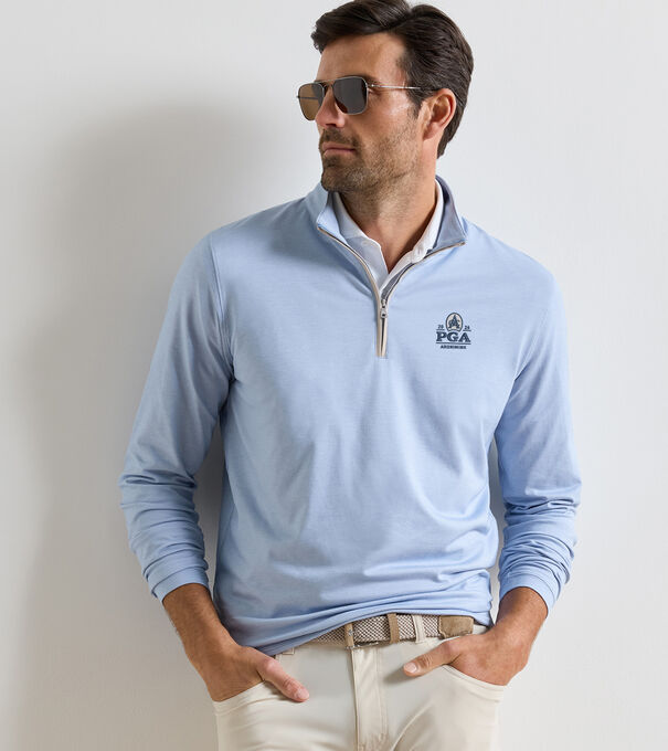 PGA Championship Albatross Cotton-Blend Piqu&eacute; Quarter-Zip - Alternate Image 1