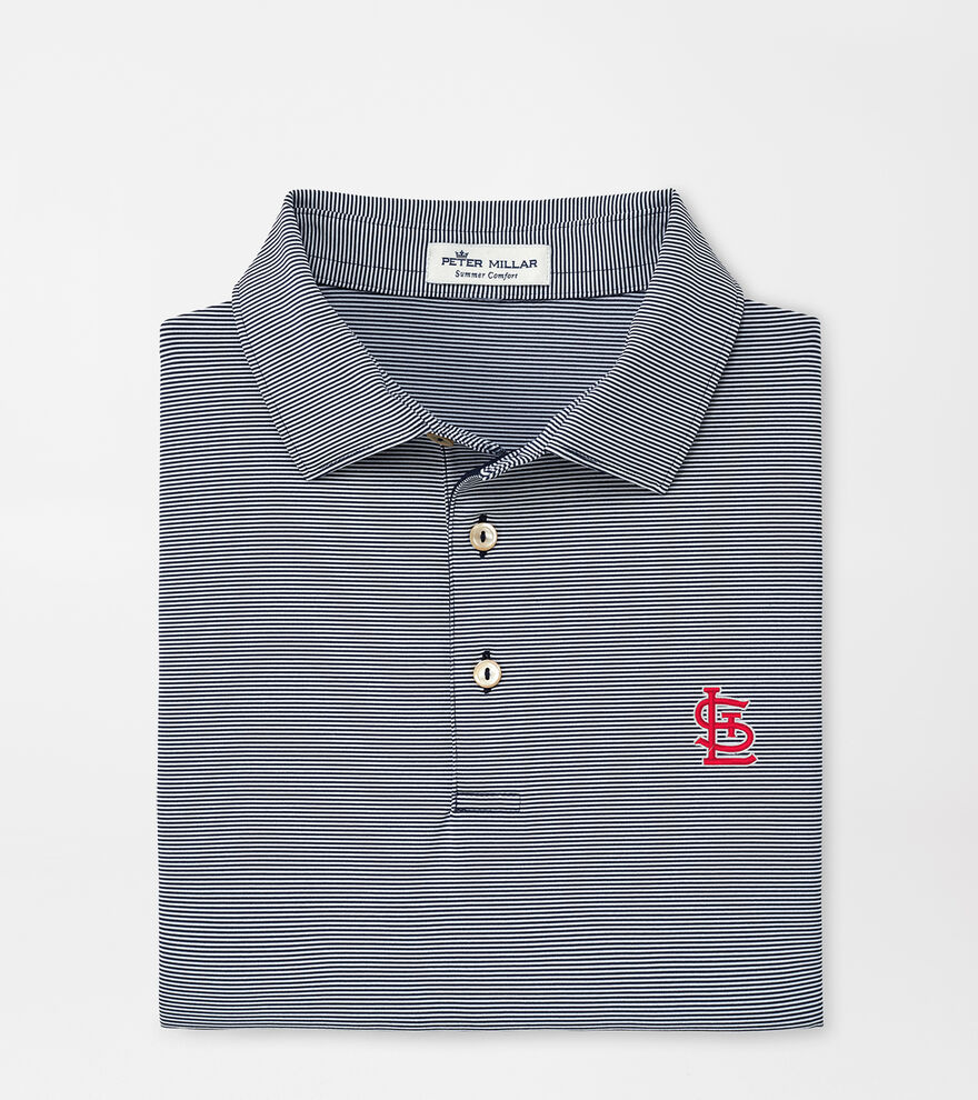 St. Louis Cardinals Jubilee Stripe Performance Polo image number 1