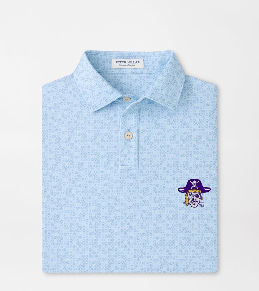 East Carolina University Vault Bases Loaded Youth Performance Jersey Polo image number 1