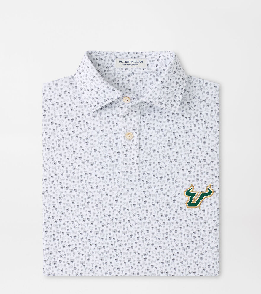 University of South Florida Buzzer Beater Youth Performance Jersey Polo image number 1