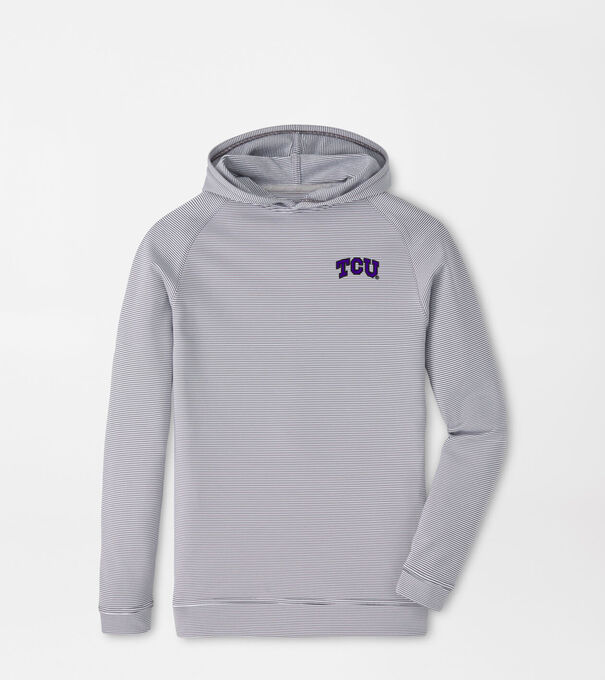 TCU Pine Youth Sugar Stripe Performance Hoodie