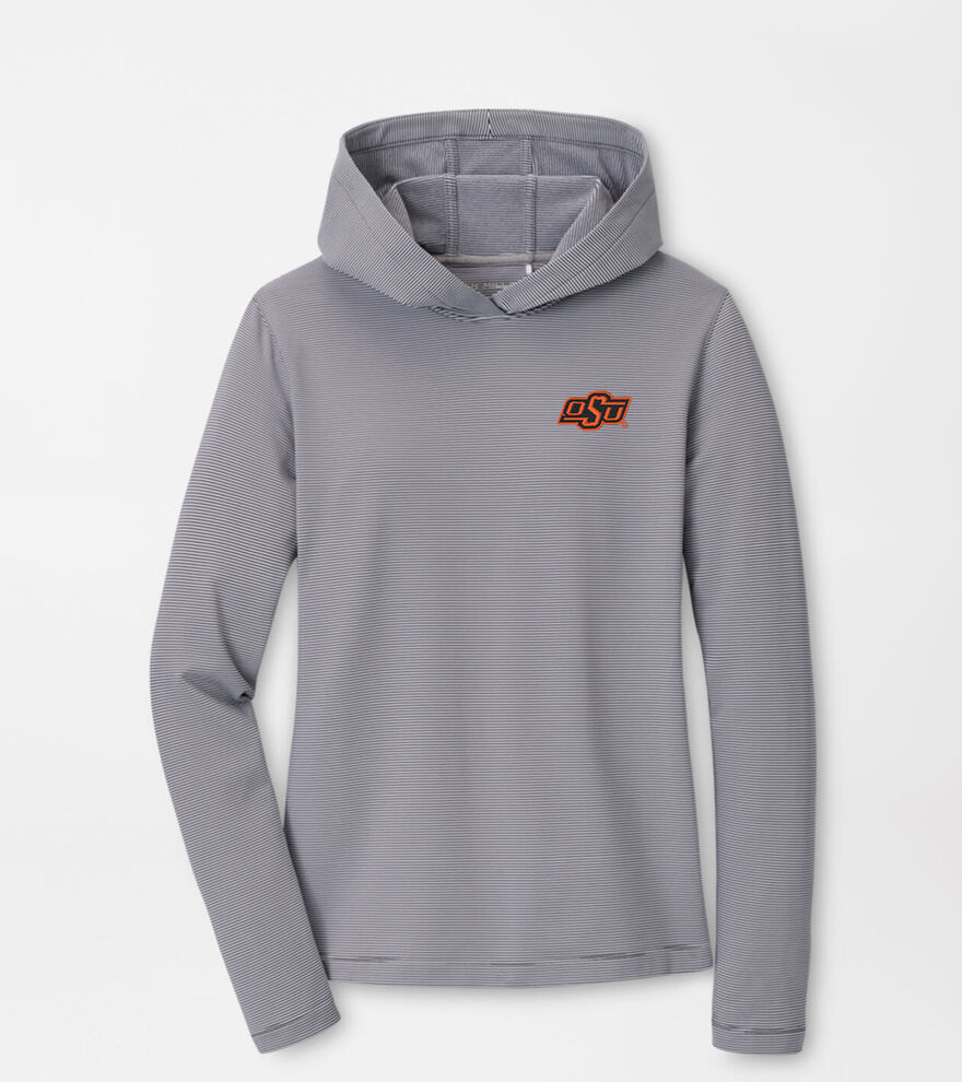Oklahoma State Women's Pine Sugar Stripe Performance Hoodie image number 1