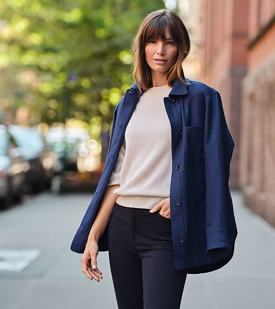 Annemaire Linen-Blend Chore Coat image number 8