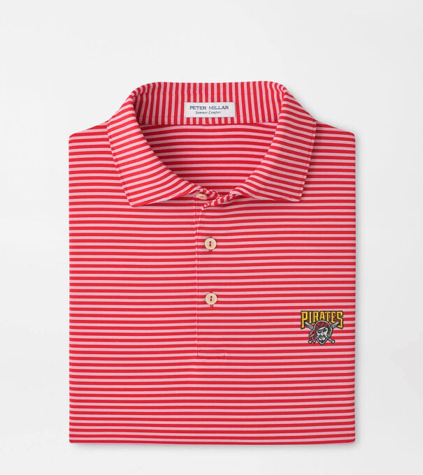 Cooperstown Pittsburgh Pirates Tiebreaker Performance Jersey Stripe Polo