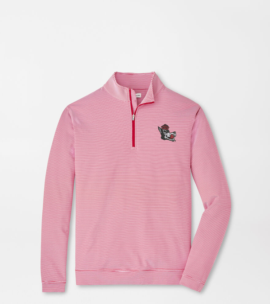 NC State Vault Perth Sugar Stripe Performance Quarter-Zip image number 1