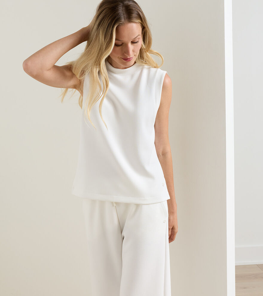 Flora Knit Mock Neck Tank image number 2