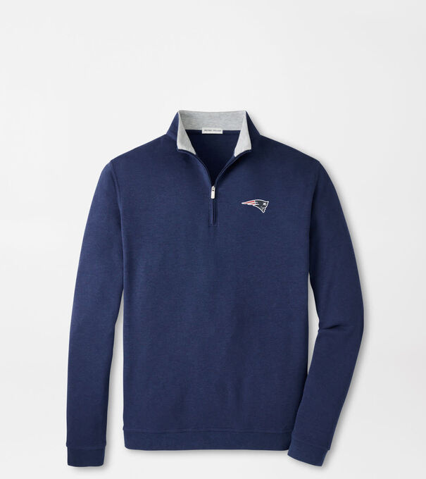 New England Patriots Crown Comfort Quarter-Zip Pullover